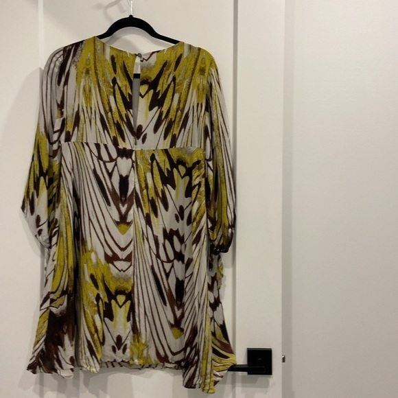 Anthropologie Animal Print Sarita Swing Dress By Leifsdottir Silk - Picture 5 of 12